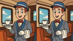 Quebra-cabeças: encontre todas as diferenças na imagem do mordomo em 23 segundos