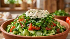 Salada primaveril de luxo pronta em 5 minutos — receita sem complicações