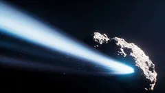 O telescópio Hubble registou, pela primeira vez, uma mudança no sentido de rotação de um cometa