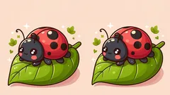 Teste de atenção: encontre 3 diferenças na imagem de uma joaninha em 29 segundos